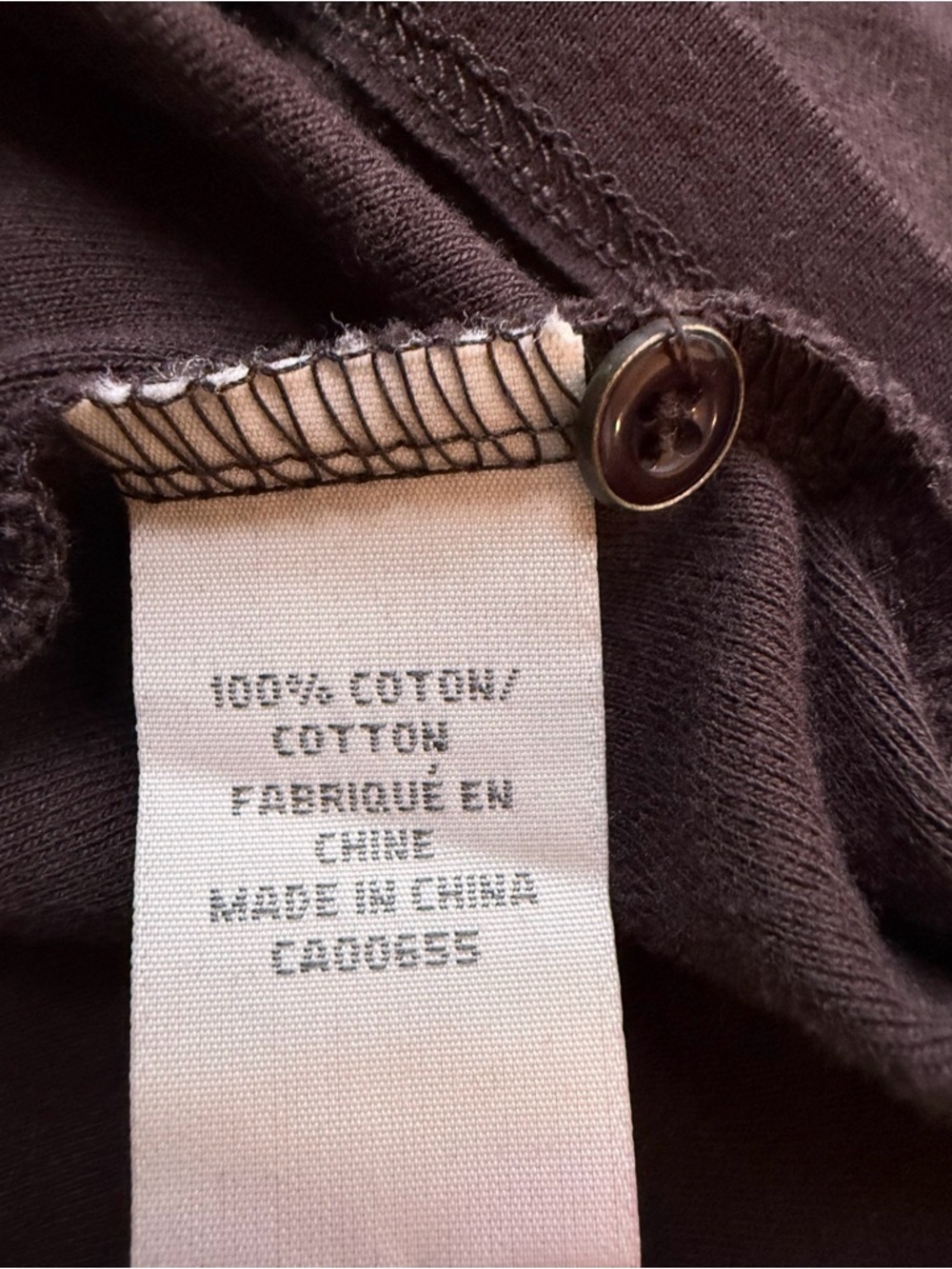 RW&CO. Brown Long Sleeve Polo Top with Pintuck Yoke - Picture 5 of 13